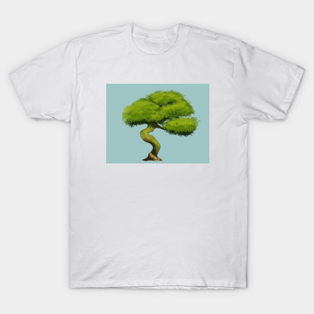 The Tree Digital Painting T-Shirt by Rezronauth